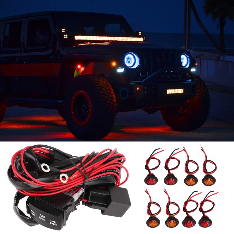 UTV Turn Signal Rocker Switch ATV Street Legal Lighting Kit