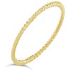 14K Yellow Gold Dainty Stackable Rope Cable Design Thin Slender