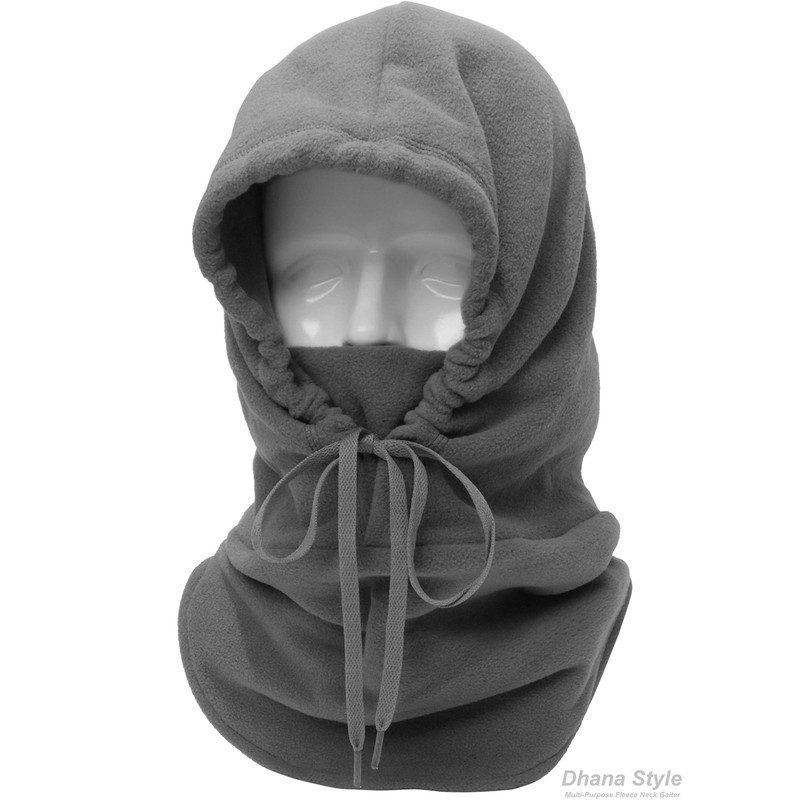 Long neck version.Dhana Style Fleece Neck Warmer and Hood with