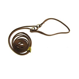 Resco Mahogany Cordo-Hyde Martingale Lead with 8-Inch Choke Collar, 3/16 by 42-Inch Long