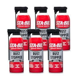 STA-BIL Rust Stopper - Protects All Common Metals, Lubricates And Penetrates, Long Lasting and Water Resistant, Stops Existing Rust and Corrosion From Spreading, 13oz (22003-6PK)