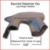 Baywest, - Cascade Baywest #1200 Dispenser Key for Paper Towel,