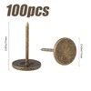 100pcs Heavy Duty Thumb Tacks, Alloy Flat Head Push Pins