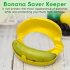 Banana Holder Case | Reusable Plastic Banana Container for Lunchbox,