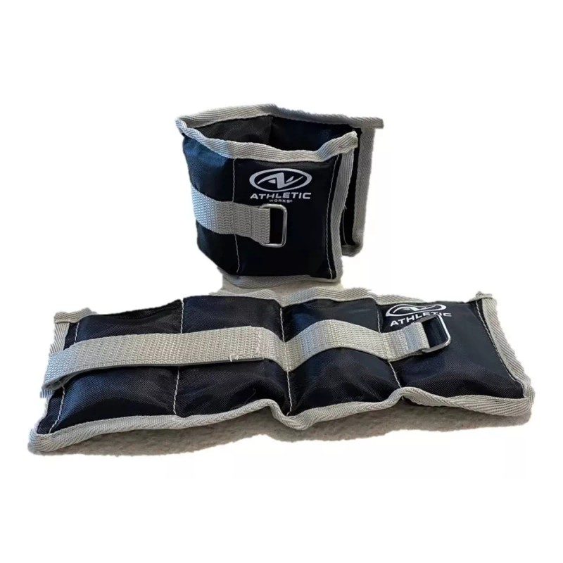 Athletic Works Polainas Pesas 2.26kg Par Ajustables Para Muñecas Y