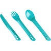 Lifeventure Ellipse Plastic Interlocking Cutlery Set For Camping, Travel &