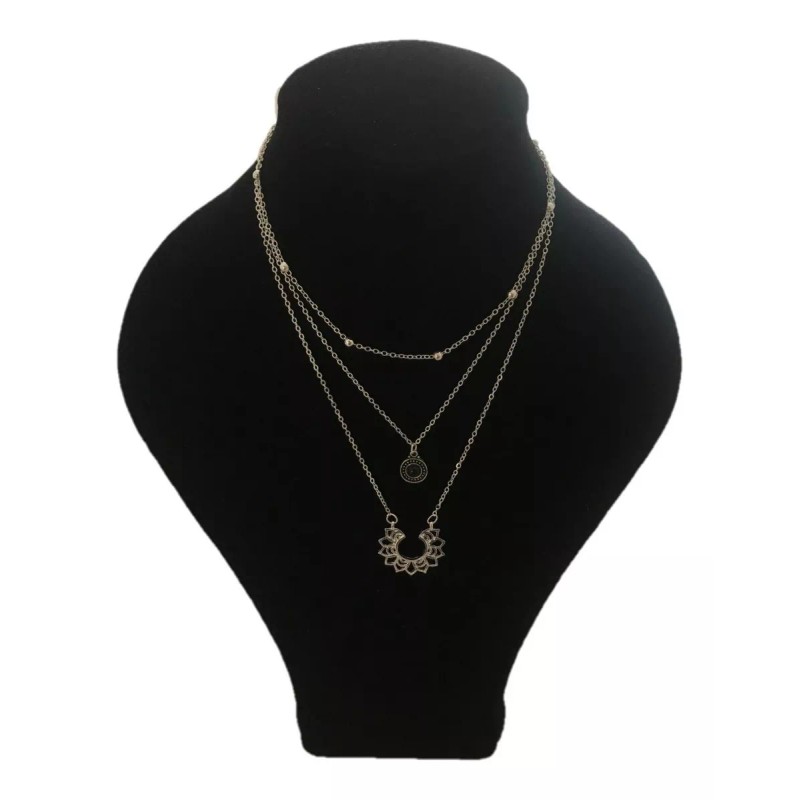 Patry Collar 3 En 1 Mandala Joyería Dama Mujer Regalo