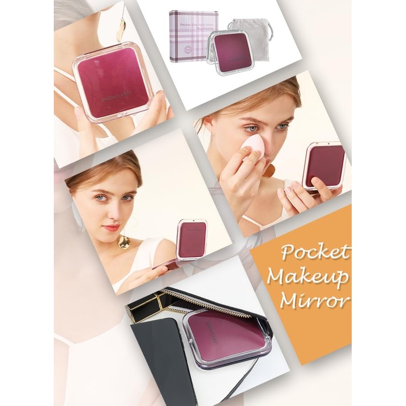 Small Compact 10X Magnifier for Travel - Handheld, Foldable, Lightweight