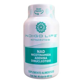 Suplemento En Cápsulas Veganas Indigo Life Herbales Nad X 400mg                                                                                       