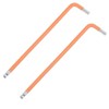2Pcs 5mm Ball End Hex Key Wrench, L Shaped Long