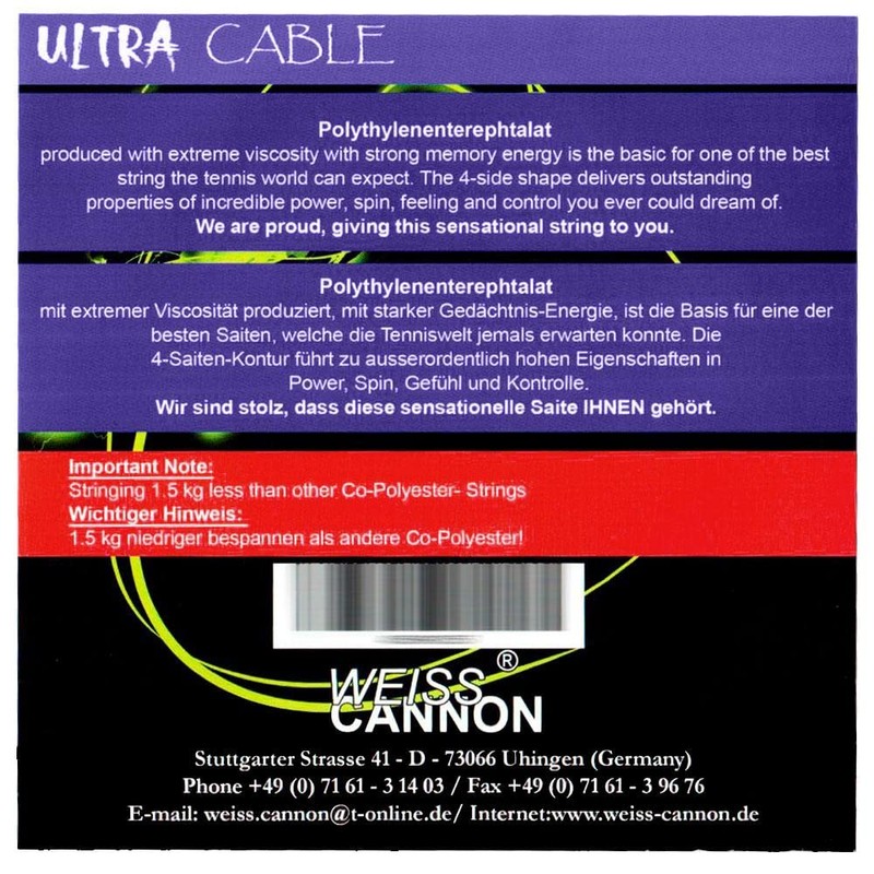 Weiss Cannon Ultra Cable 12m 1,23 mm