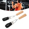 RiToEasysports Wooden Pull Up Handles Hand Grips Strength Trainer Training