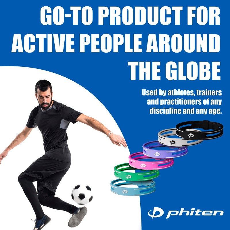 Phiten S-PRO Titanium Bracelet - Waterproof Sport Silicone Bracelet Wristband