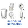 National Artcraft Quick Connect Candelabra Socket for Creating Multi-Socket Lamp