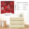 Merry Christmas Jingle Bells Red Dish Towel Cleaning Cloth Winter