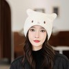 PTILSERY Cute Woollike Knitted Hat Cat Ears Womens Lady Girl