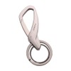 Rockyu Keychain, Men's, Cool Gray, Silver, Black, Carabiner, Hook, Keychain,