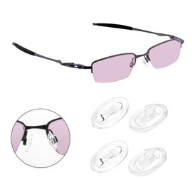 Biyxpiv Replacement Nose Pads Nosepiece for Oakley Drill Bit OX3089 OX3143 Eyeglasses, Easy Installation - 2 Pairs Nose Pad