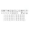 Cooker Symbol Sticker Set for Cooker Labelling (RPt1/1) (9 mm)