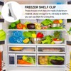 Angoily Freezer Shelf Clips 10 Pieces Fridge Rack Clips For