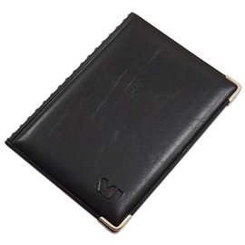 Exclusive ID and Credit Card Holder With Metal Corners 4 Compartments MJ Design Germany Made In The Eu Various Colours and Designs Multicolour Design 2 / Schwarz