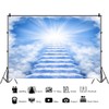 DORCEV 10x7ft Heaven Backdrop Stairs to Heaven Paradise God Bless