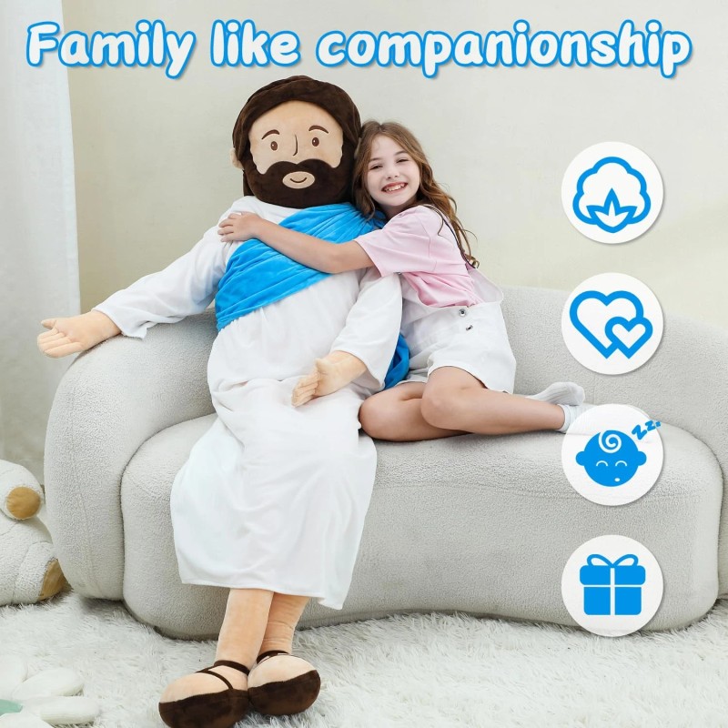 Yelakey Giant Jesus Plush 6 Ft Jesus Stuffed Doll Plushie
