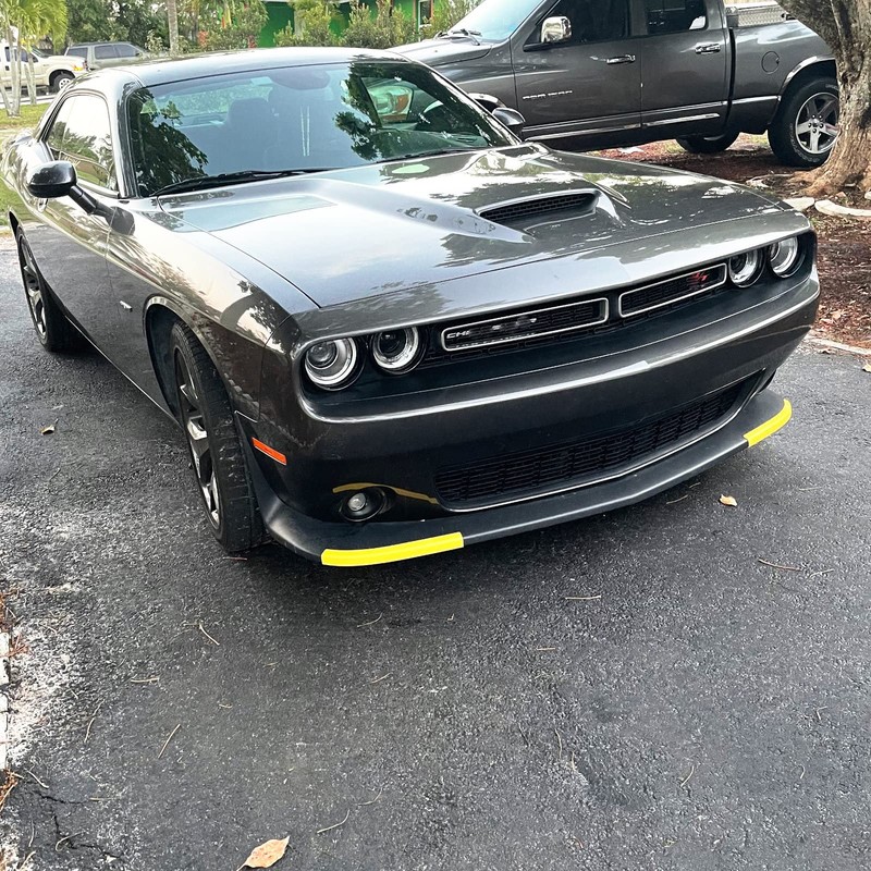 Acdeyaca Front Bumper Lip Splitter Protector Compatible with Dodge Challenger