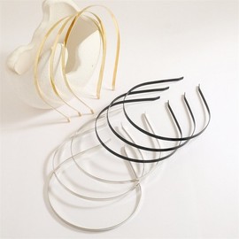 Hair Headband DIY Core Spring Frame Making Materials Hairband Accessories Craft Turban Parts Black 5mm / 헤어 머리띠 DIY 코어 스프링 골격 만들기 재료 헤어밴드 부자재 공예 터번 부품 블랙5mm