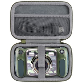 co2CREA Hard Case Replacement for VTech Kidizoom Duo/Duo DX/Duo Deluxe/Twist/Pix/Pix Plus Selfie Camera (Green Case)