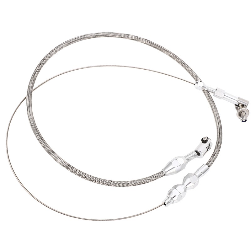 24in Throttle Cable Stainless Steel Flexible Easy Installation Throttle Wire