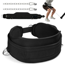 Crostice Squat Belt Attachment Compatible with Tonal Machine, Dual-Layer Hip Thrust Accessories for Smart Home Gym, Easy-Access Activator Pocket, Adjustable Dip Belt for Versatile Hip Training