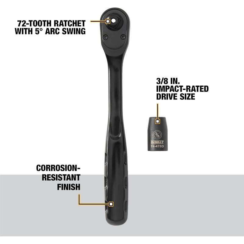 DEWALT DWMT74738 Tough Box 23 PC 3/8" Drive Impact Socket