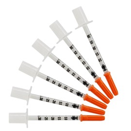 U-100 Syringes - 0.3ml/cc 31G 5/16" (8 mm) Disposable Syringes ,Individually Wrapped,10 PACK