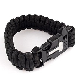 DP Design® 3 in 1 Fire Fire Rescue Fire Survival Black 22.5cm ABS Nylon Alloy Steel Bracelet, Nylon