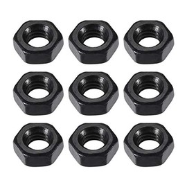 uxcell M4 Carbon Steel Grade 8 Hexagon Hex Nut Black Carbon Steel 100pcs