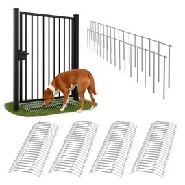 Dig Defence Original Gate Plate - Dog Digging Deterrent, Garden Fence Underground Gap Filler, Rabbit and Dog Barrier - 4 Pack with 2 SM/MD Animal Barrier