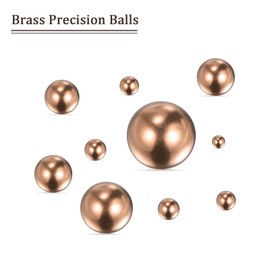 Kozelo 200pcs Copper Precision Balls - [2.5mm] Round for Bearings Bushings Valves, Machinery, Automotive, and DIY Use