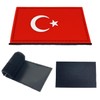 2 Pack PVC Turkey Turks Country Flag Patch,PVC Country Flag