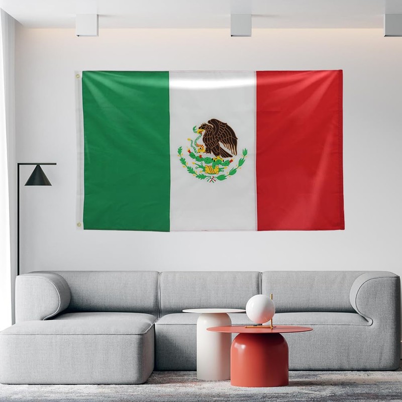 FLAGLINK Mexico Flag 3x5Fts - Heavy Duty 300D Nylon Mexican