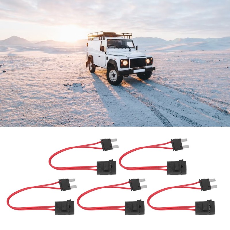 5Pcs Car Fuse Holder Connector Mini Heavy Duty Wire Extension