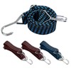 4 Pieces Expander Lashing Straps, Adjustable Flat Bungee Cords with