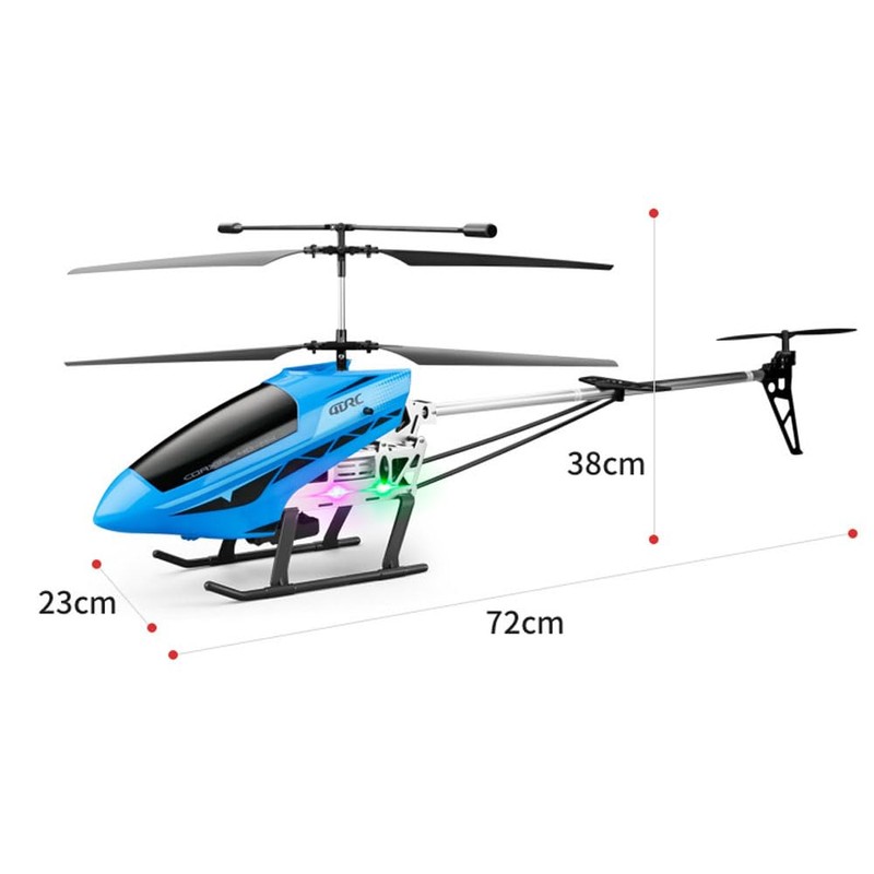YUEQISM Red Large Fall Resistant Rc Helicopter 3.5 Channels Remote