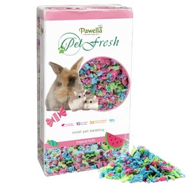 Premium Small Animal Bedding – 10L, Super Soft, 10-Day Odour Control, 2X Absorbent, Dust-Free, Eco-Friendly Bedding for Rabbits, Guinea Pigs, Hamsters & Other Small Pets (Tropical Fruits - 10L)