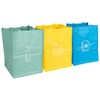 ASHLEY HOUSEWARES Recycling Bags Sacks, Colour Coded, Attaches together, set
