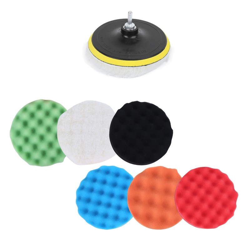 6inch Sponge Polisher Waxing Buffing Disc Pads Wool Polishing Wheel