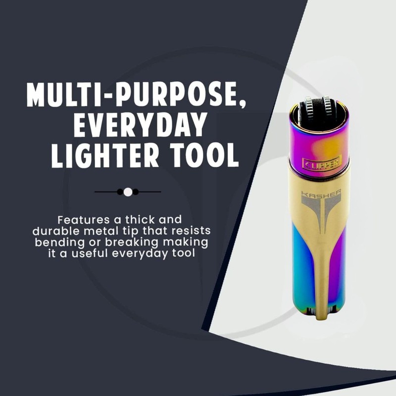 Kasher’s Metallic Multipurpose Lighter Tool - A Stunning Combo of