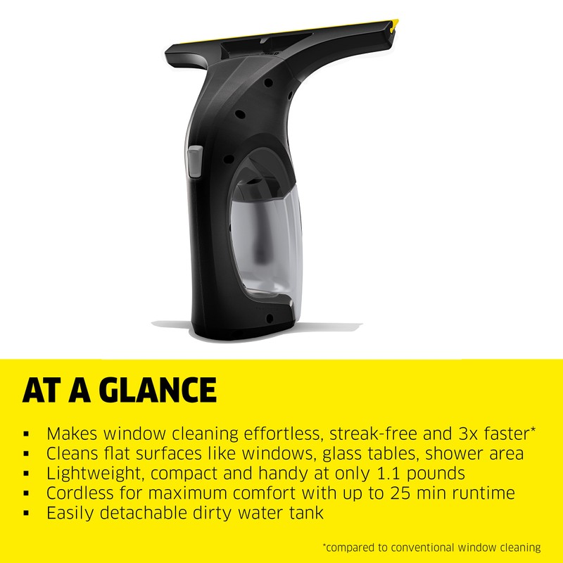 Kärcher WV 1 Plus Black Edition Window Vacuum Squeegee -