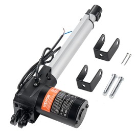VEVOR Linear Actuator 12V, 8 Inch Heavy Duty 1320lbs/6000N Linear Actuator, 0.19"/s Linear Motion Actuator with Mounting Bracket & IP44 Protection for Electric Door Industrial Machinery Vessels Cargo