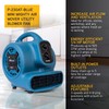XPOWER XPOWER P-230AT Mini Mighty 1/4 HP 925 CFM Centrifugal Air Mover, Carpet Dryer, Floor Fan, Blower, Stackable, Daisy Chain, for Water Damage Restoration, Janitorial, Plumbing, Home Use